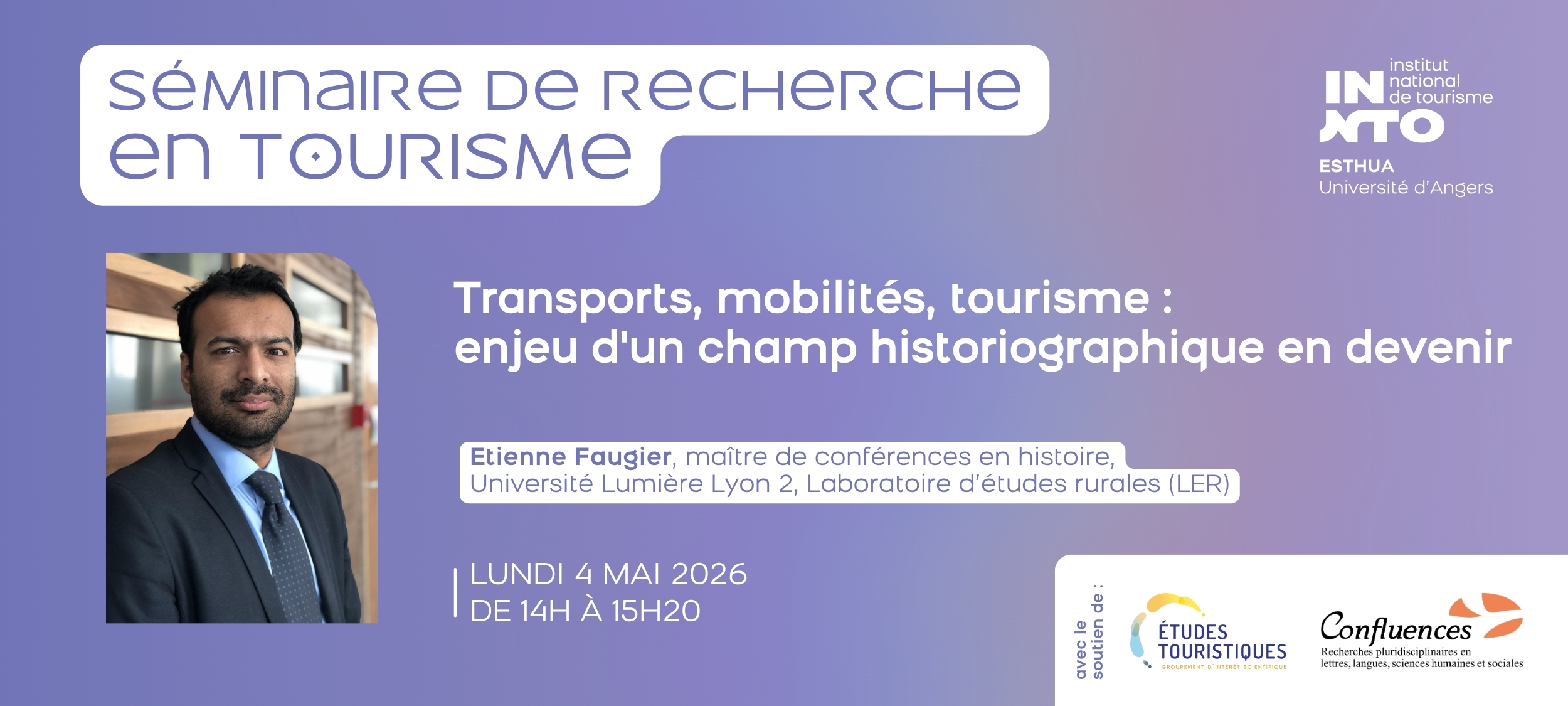Visuel horizontal Séminaire de recherche de Etienne Faugier - 4 mai 2026