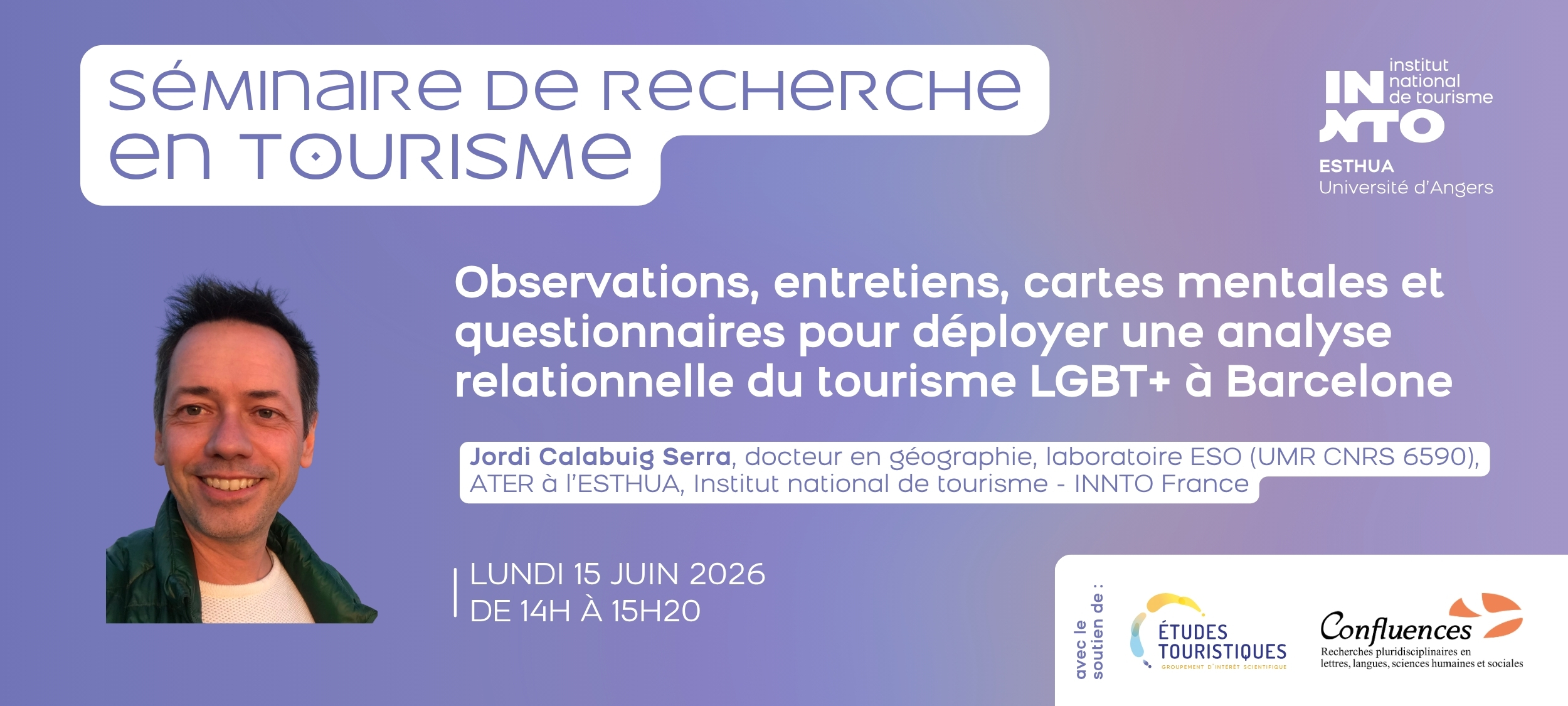 Visuel horizontal Séminaire de recherche de Jordi Calabuig Serra - 15 juin 2026