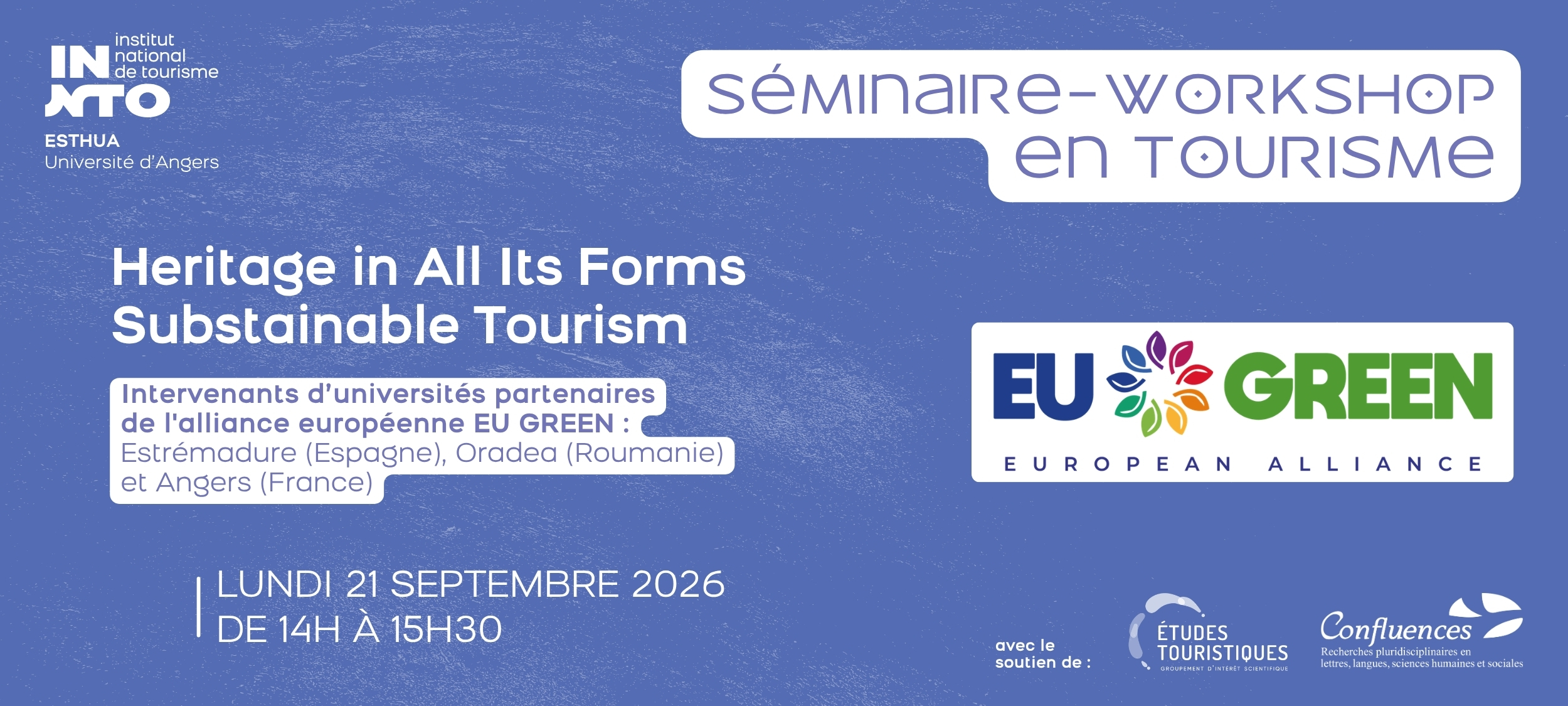 Visuel horizontal Séminaire de recherche EU GREEN - 21 septembre 2026