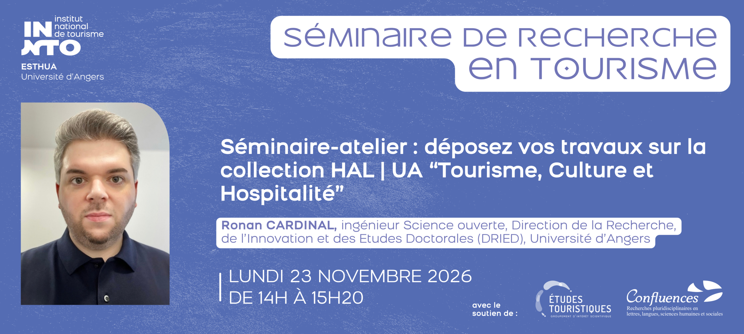 Visuel horizontal Séminaire de recherche Ronan Cardinal - 23 novembre 2026